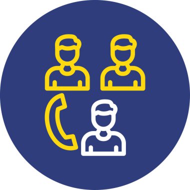 Çağrı merkezi simgesinin vektör illüstrasyonu