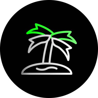 Palmiye ağacı. Basit tasarım