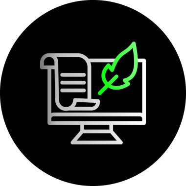 vektör ekoloji ikonu illüstrasyonu