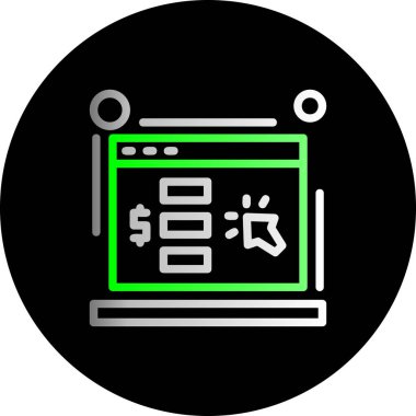 Web simgesi, vektör illüstrasyonu