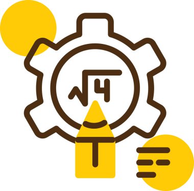 Saat simgesi, vektör illüstrasyonu