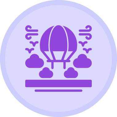 Balon. Web simgesi basit illüstrasyon