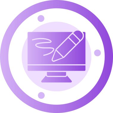 kalem simgesinin vektör illüstrasyonu