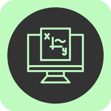 Bilgisayar vektör çizim simgesi