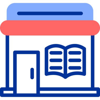 Kitap. Web simgesi basit illüstrasyon