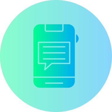 Sohbet simgesinin vektör illüstrasyonu