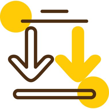 yön simgesi, vektör illüstrasyonu