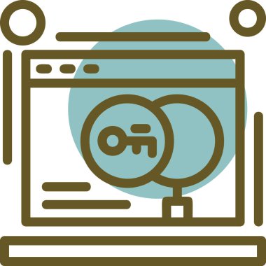 seo modern simgesinin vektör illüstrasyonu