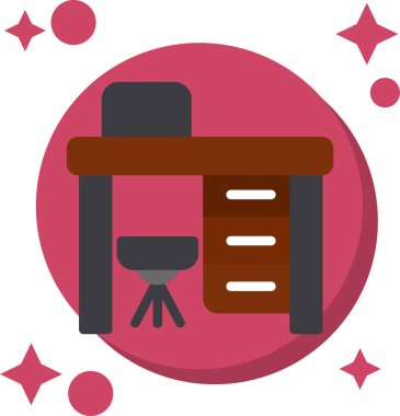 ofis Resepsiyon vektör çizim