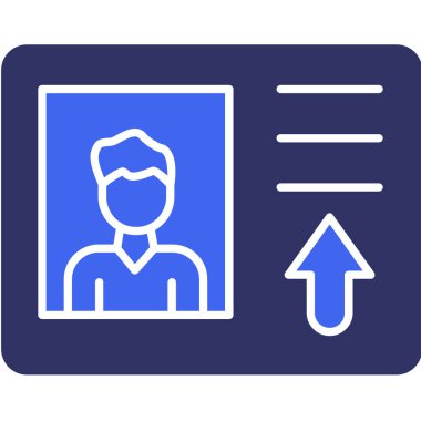 Kartı olan bir adamın vektör çizimi