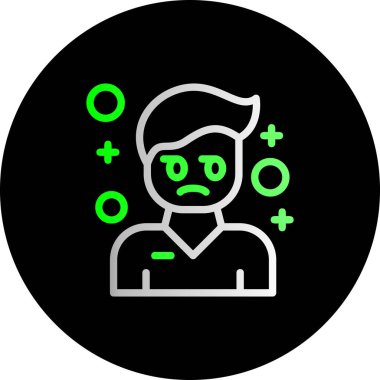 Maskeli bir adamın vektör çizimi