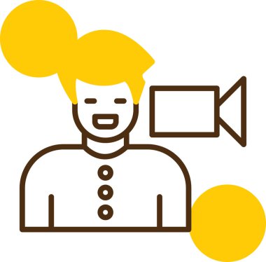 avatar erkek kullanıcı simgesi doldurulmuş ana hatlar biçiminde