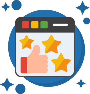 derecelendirme yıldızları geri besleme simgesi