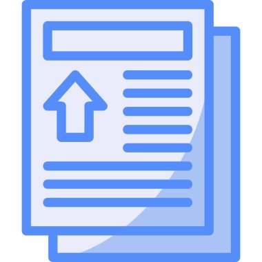 belge simgesi vektör illüstrasyonu