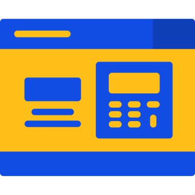 Kredi kartı simgesi, vektör illüstrasyonu