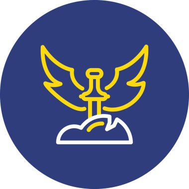 Kartal. Web simgesi basit illüstrasyon