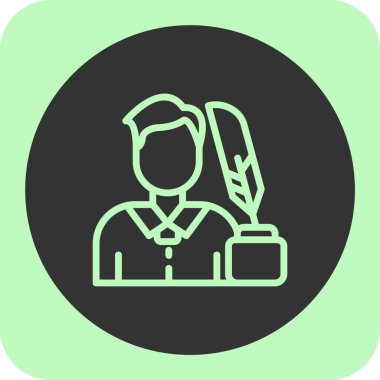 Çiftçi simgesi, vektör illüstrasyonu