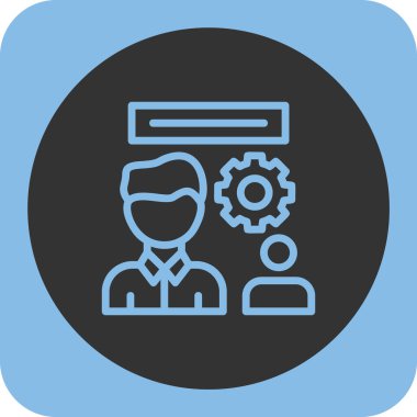 Ağ geliştirme simgesi soyut arkaplanda izole edildi