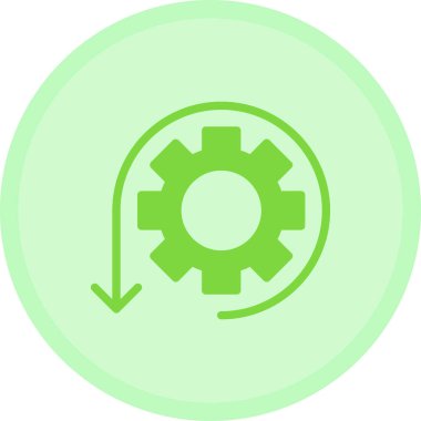 Cog simgesi vektör illüstrasyonu