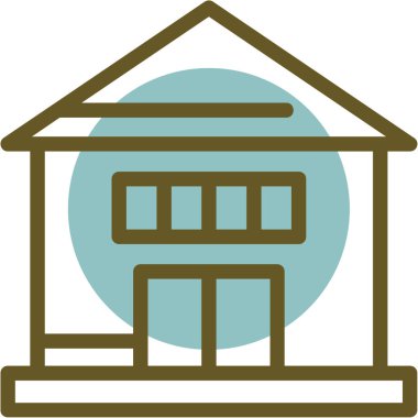 Otel simgesi vektör illüstrasyonu