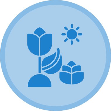 bitki simgesi vektör illüstrasyonu