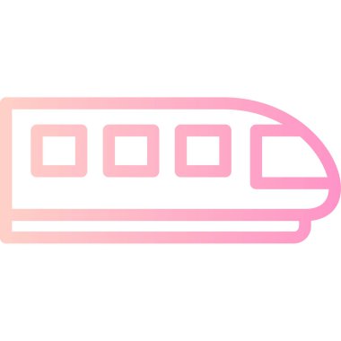 tren. Web simgesi basit illüstrasyon