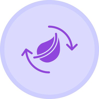 Mavi yuvarlak bir simgenin vektör illüstrasyonu