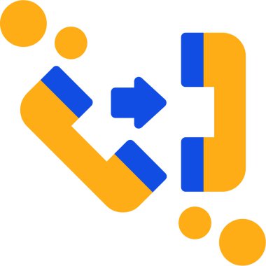 Düz biçimli çağrı iletişim simgesi