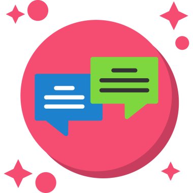 Konuşma baloncukları. vektör illüstrasyonu