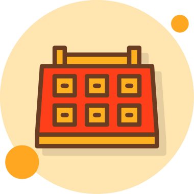 Takvim simgesi. Basit resimleme