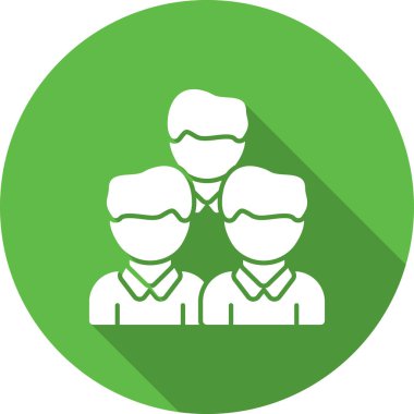 İnsanlar ikonu yönetir. Basit resimleme