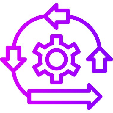 Dişliler. Web simgesi basit illüstrasyon