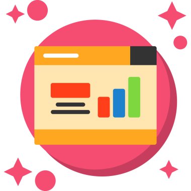 iş veri analiz simgesi rozet biçiminde