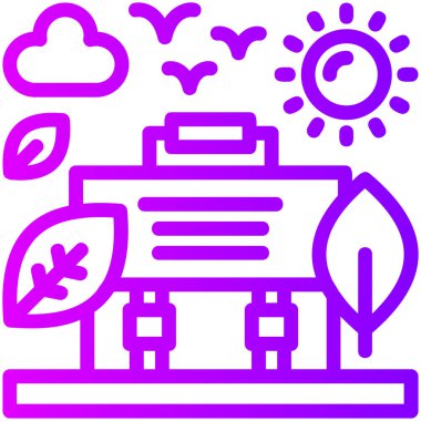 bina simgesi, vektör basit illüstrasyon tasarımı