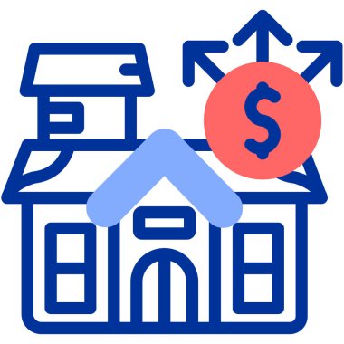 ev simgesi, vektör, düz tasarım