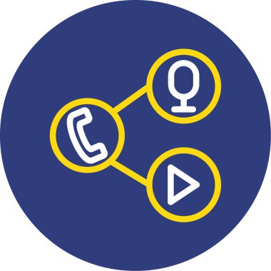 Telefon simgesi vektör illüstrasyonu