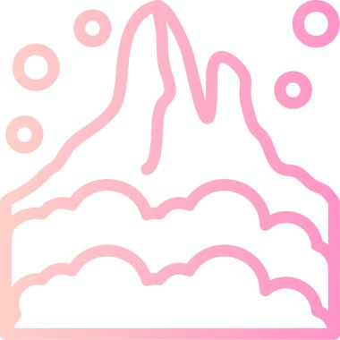 Pasta tatlı ikonu ana hatlarıyla