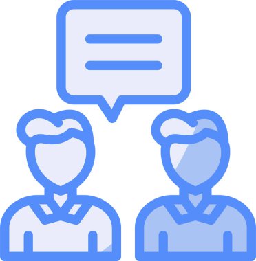 Konuş. Web simgesi basit illüstrasyon