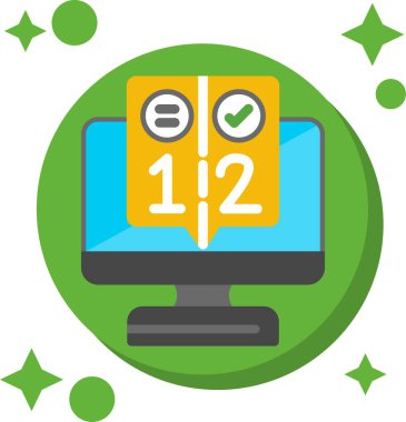 çevrimiçi tarih düz simgesi