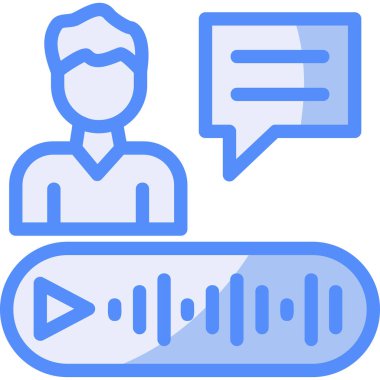 Sohbet simgesi vektör illüstrasyonu