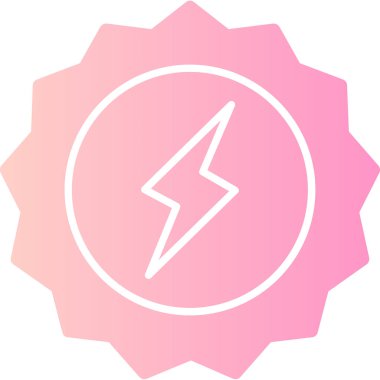 Şimşek simgesi vektör illüstrasyonu