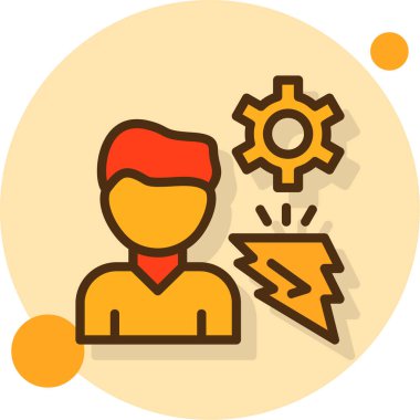 Takım çalışması için iş yönetimi dairesi simgesi