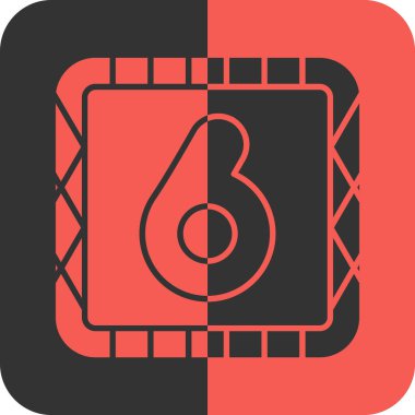 Tek b b simgesinin vektör illüstrasyonu