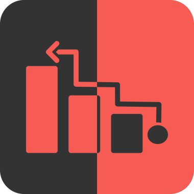 çizelge simgesi soyut arka grubunda izole edildi