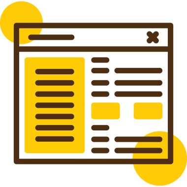 Belge. Web simgesi basit illüstrasyon