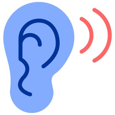 kulak simgesi vektör illüstrasyonu