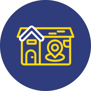 Ev simgesinin vektör illüstrasyonu