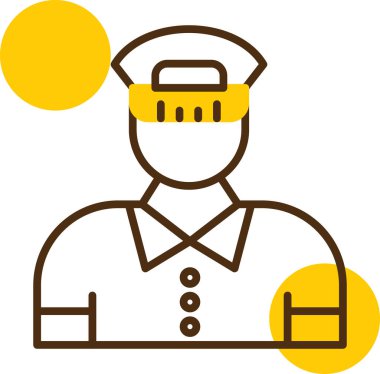 Avatar Adam. Web simgesi vektör illüstrasyonu