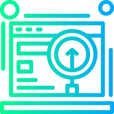 Arama motoru optimizasyon seo simgesi - taslak biçimi