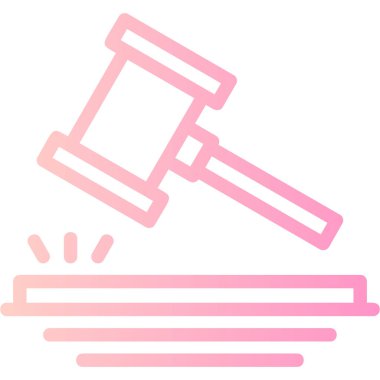 Adalet. Web simgesi basit illüstrasyon